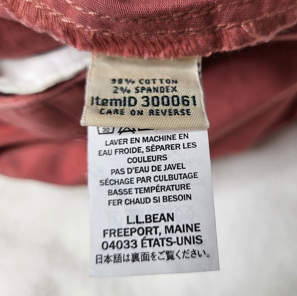 L.L Bean Casual Pink Women's Cotton Skirt Size 8 Petite. Item 300061 - Picture 8 of 9